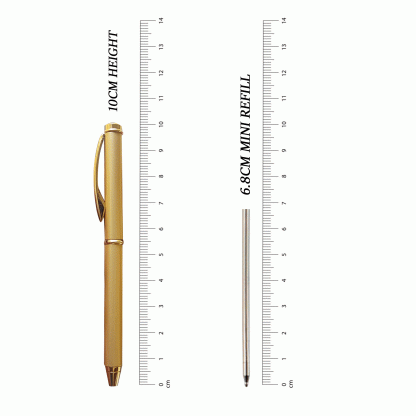 Personalized golden color min ball pen, Name engraved mini golden color pen, Pen for Gift, Name Printed Pen (Pack of 1 Pen) - Image 4