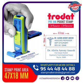 Doctors Stamp : Trodat Pocket