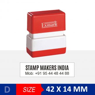 EXMARK 2 LINE STAMP 42X14 mm