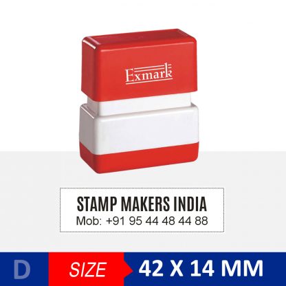 EXMARK 2 LINE STAMP 42X14 mm