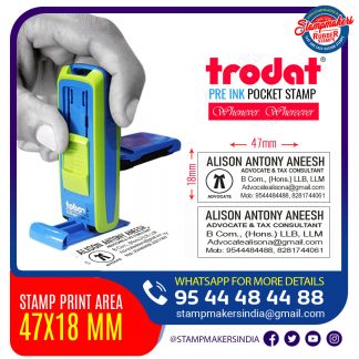 advocate Stamp Trodat Pocket