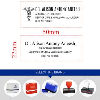 Doctors Stamp : Pre Ink stamp for Doctors