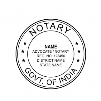Notary Public Pre ink stamp