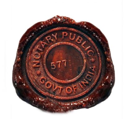 notary wax stamp