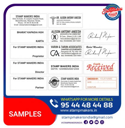 Customised Stamp - Sunce 50x22mm - Image 2