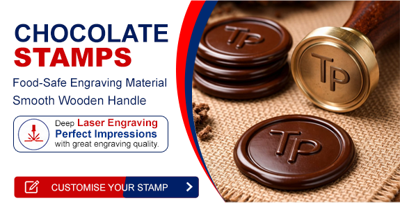 custom chocolate stamps