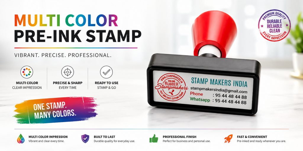 Double color stamps / Multi color stamp